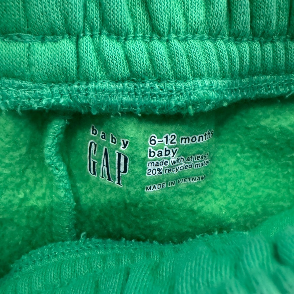 GAP Baby Green Baby VintageSoft Washed Pull-On Shorts - 6-12m - Picture 4 of 4